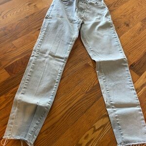 Forever 21 Light Blue Straight Leg Jeans